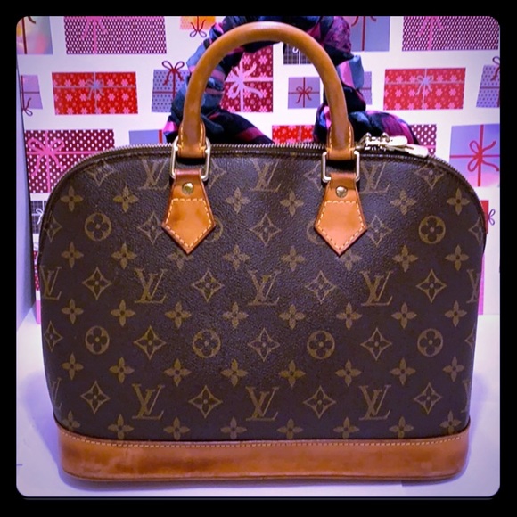 GU Louis Vuitton Monogram ALMA Satchel Handbag - Picture 2 of 8